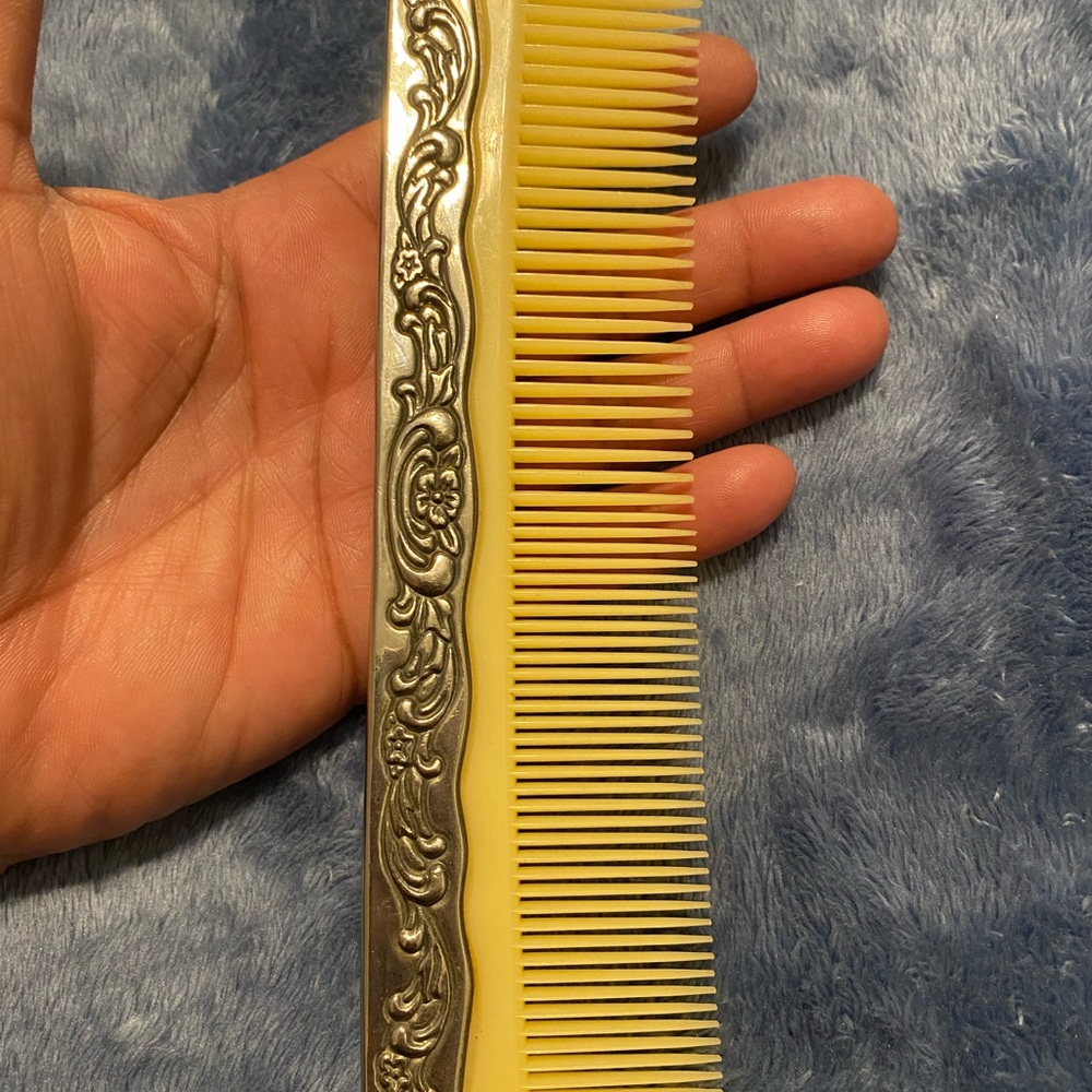 Vintage Silver Plated Vanity/Mirror/Brush/Comb/Po… - image 8